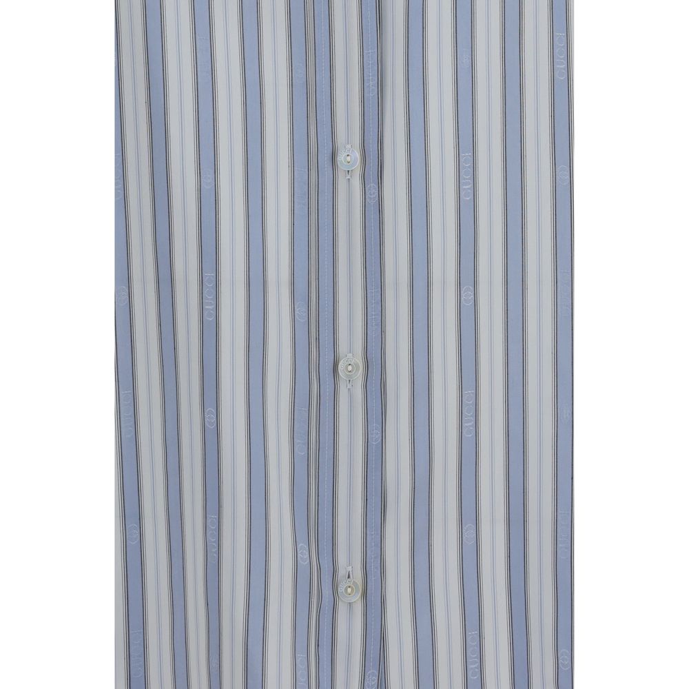 Gucci Blue Silk Shirt Gucci