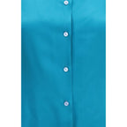 Gucci Blue Silk Dress Shirt Gucci
