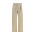 Prada Beige Cotton Casual Pants Prada