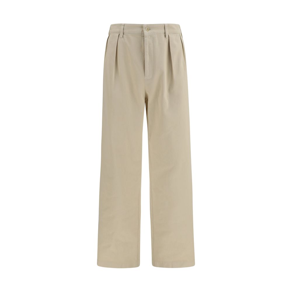 Prada Beige Cotton Casual Pants Prada