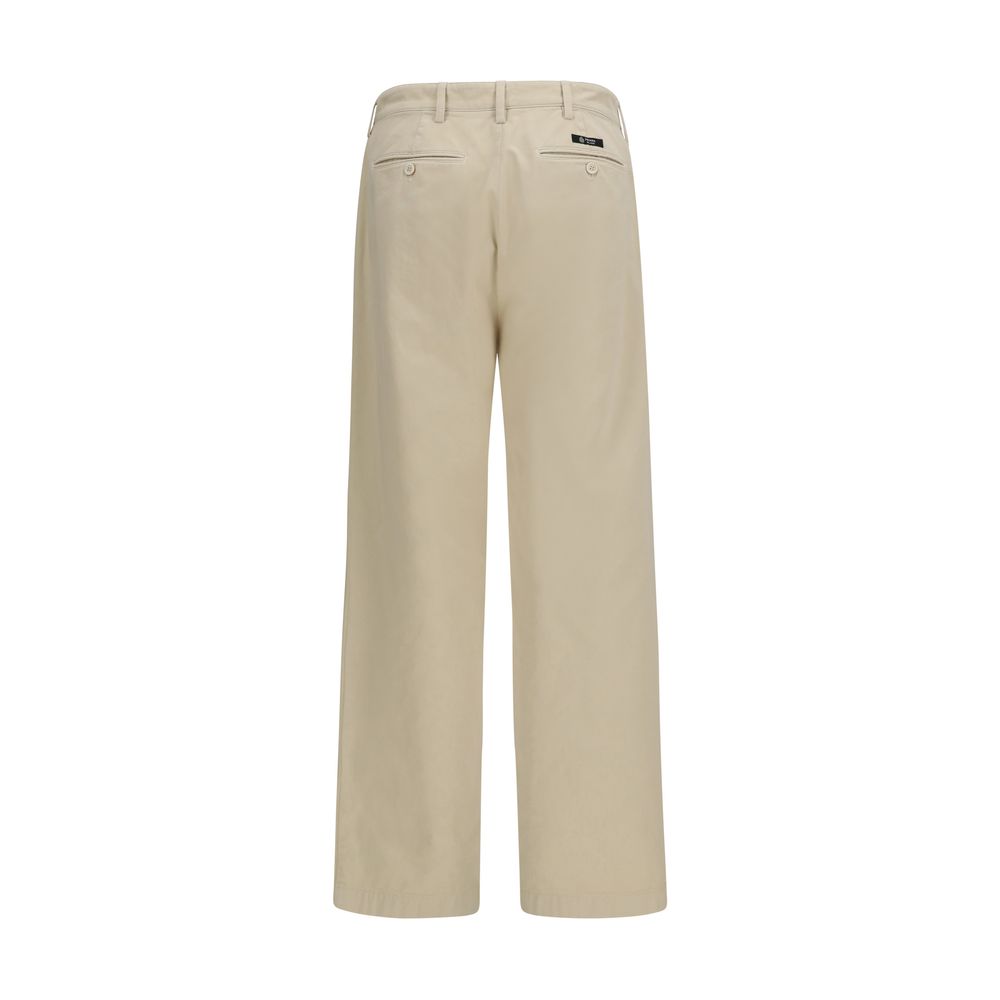Prada Beige Cotton Casual Pants Prada