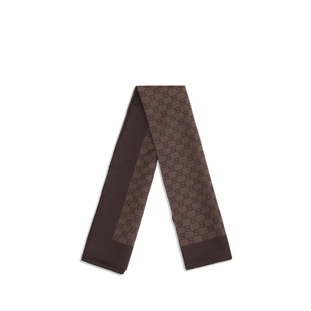Gucci Brown Silk Foulard Gucci