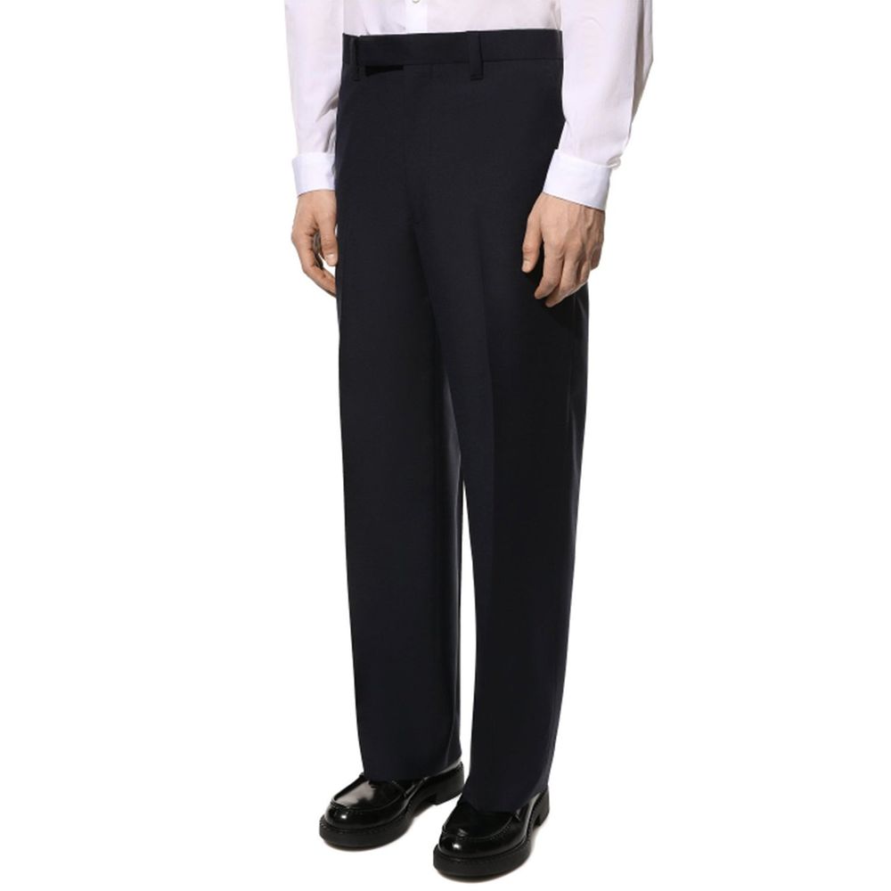 Prada Blue Wool Dress Pants Prada
