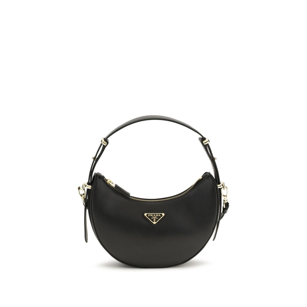 Prada Black Calf Leather Bos Taurus Shoulder Bag Prada