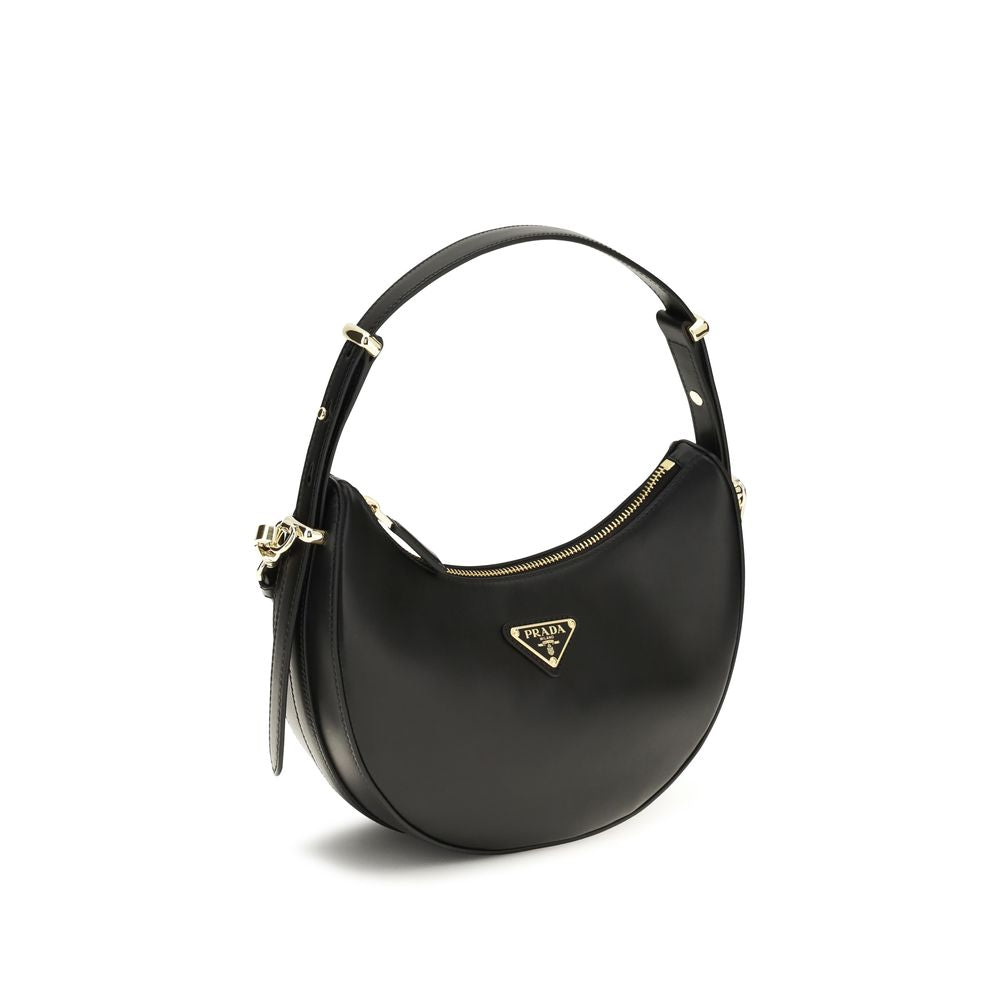 Prada Black Calf Leather Bos Taurus Shoulder Bag Prada