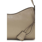 Prada Gray Calf Leather Bos Taurus Shoulder Bag Prada