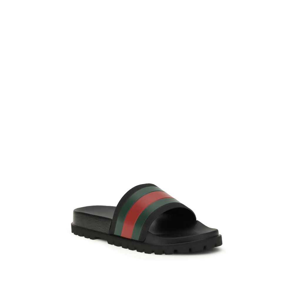 Gucci Black Rubber Slippers Gucci