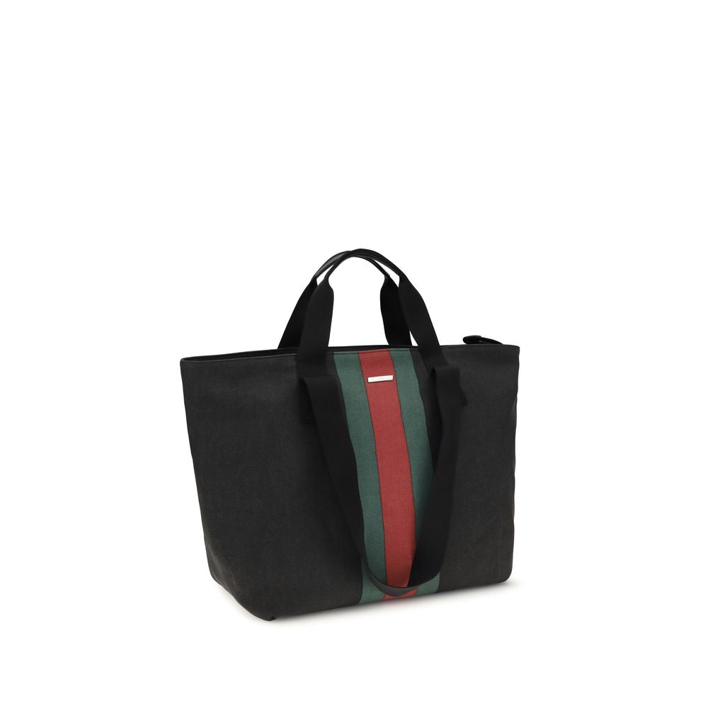 Gucci Black Cotton Shoulder Bag Gucci