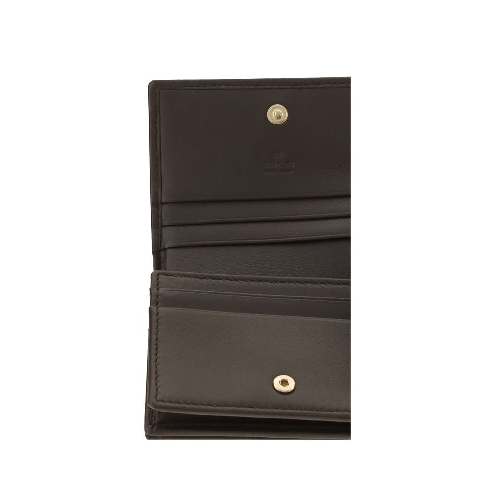 Gucci Brown Calf Leather Bos Taurus Wallet Gucci