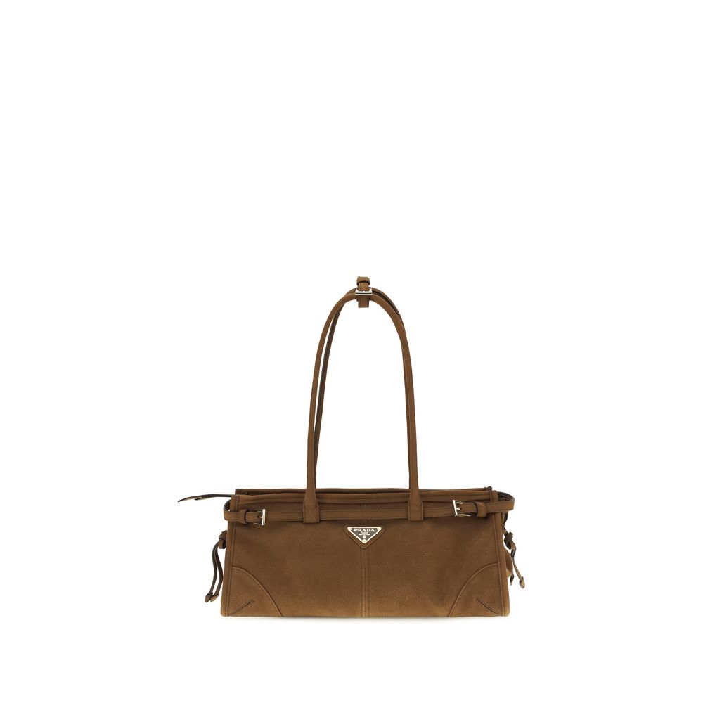 Prada Brown Calf Leather Bos Taurus Handbag Prada