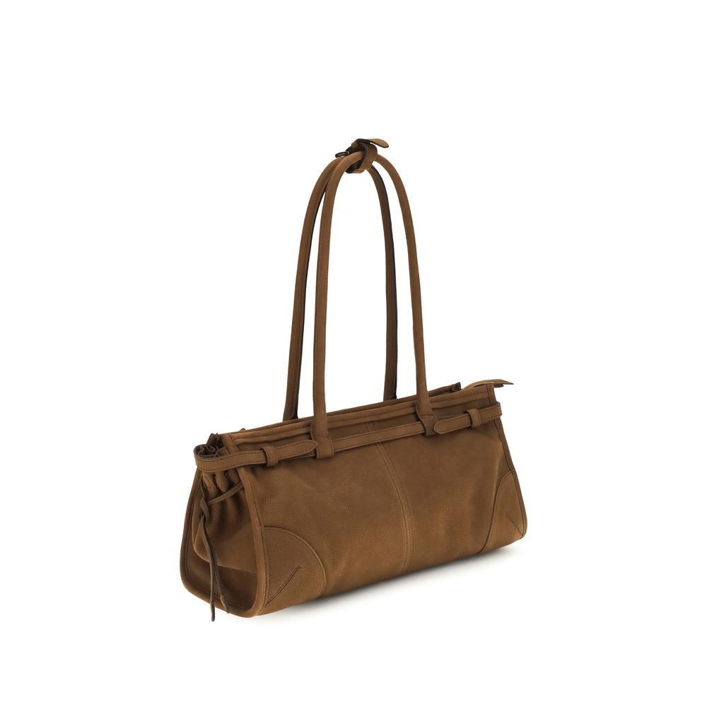 Prada Brown Calf Leather Bos Taurus Handbag Prada
