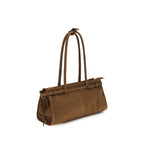 Prada Brown Calf Leather Bos Taurus Handbag Prada
