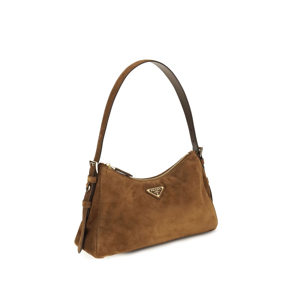 Prada Brown Calf Leather Bos Taurus Backet Bag Prada