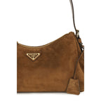 Prada Brown Calf Leather Bos Taurus Backet Bag Prada