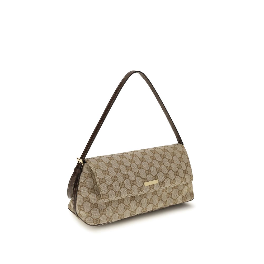 Gucci Brown Fabric Handbag Gucci