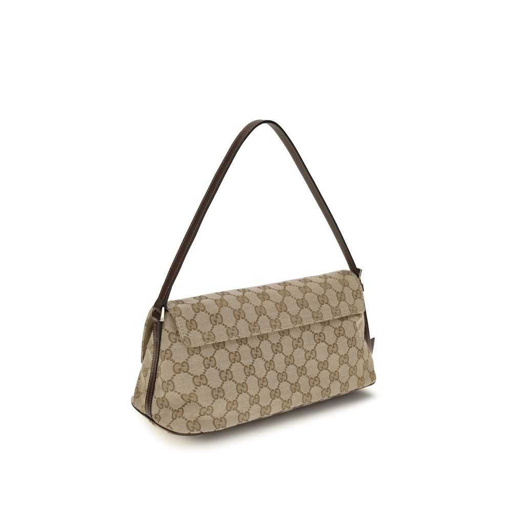 Gucci Brown Fabric Handbag Gucci