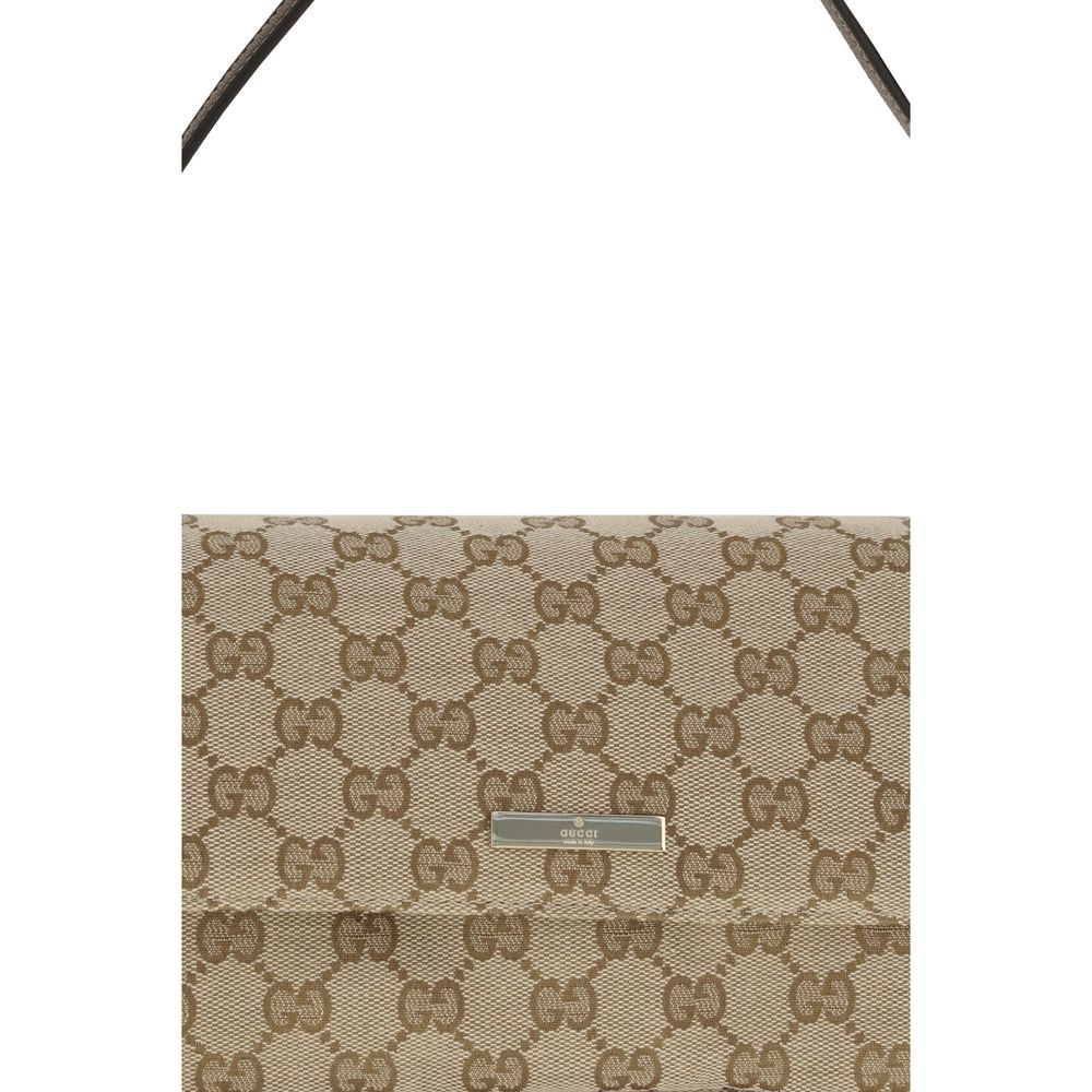 Gucci Brown Fabric Handbag Gucci