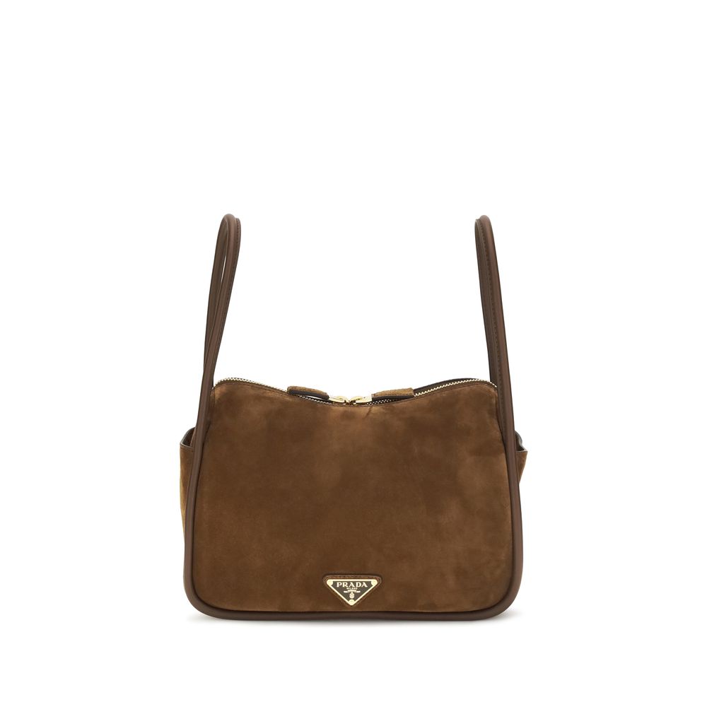 Prada Brown Calf Leather Bos Taurus Handbag Prada