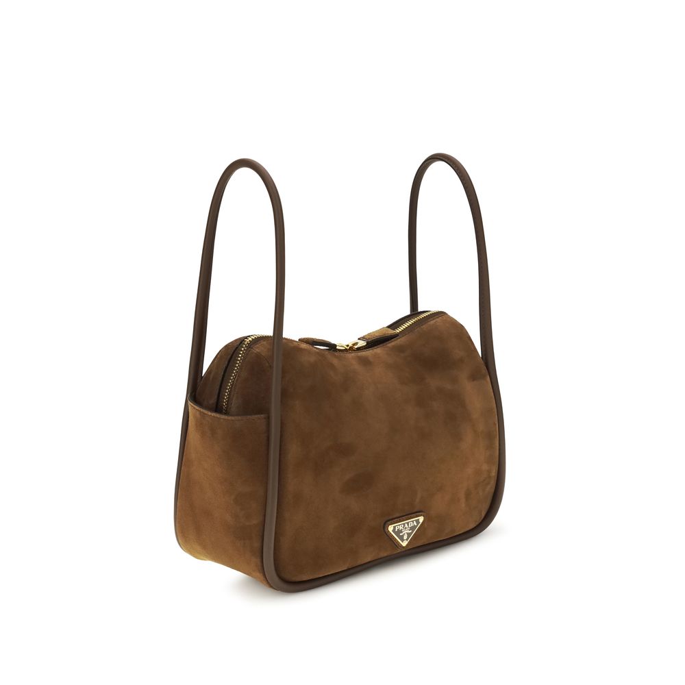 Prada Brown Calf Leather Bos Taurus Handbag Prada