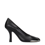 Burberry Black Leather High Heel Pumps Burberry