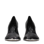 Burberry Black Leather High Heel Pumps Burberry