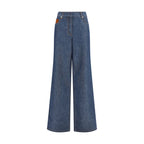 Fendi Blue Cotton Jeans Denim Fendi