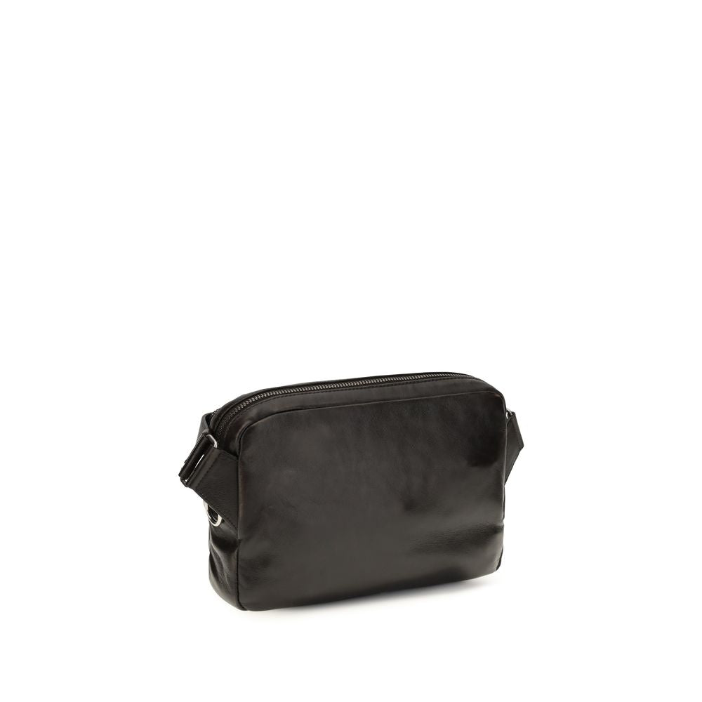 Prada Brown Calf Leather Bos Taurus Shoulder Bag Prada