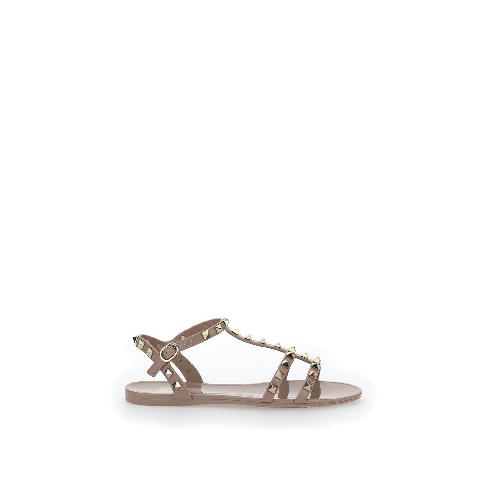 Valentino Garavani Pink Pvc Flat Sandals Valentino Garavani