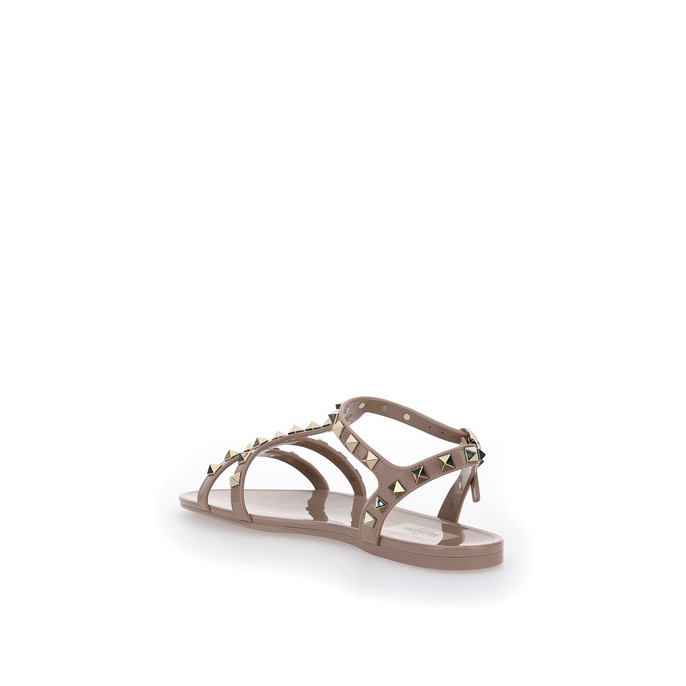 Valentino Garavani Pink Pvc Flat Sandals Valentino Garavani