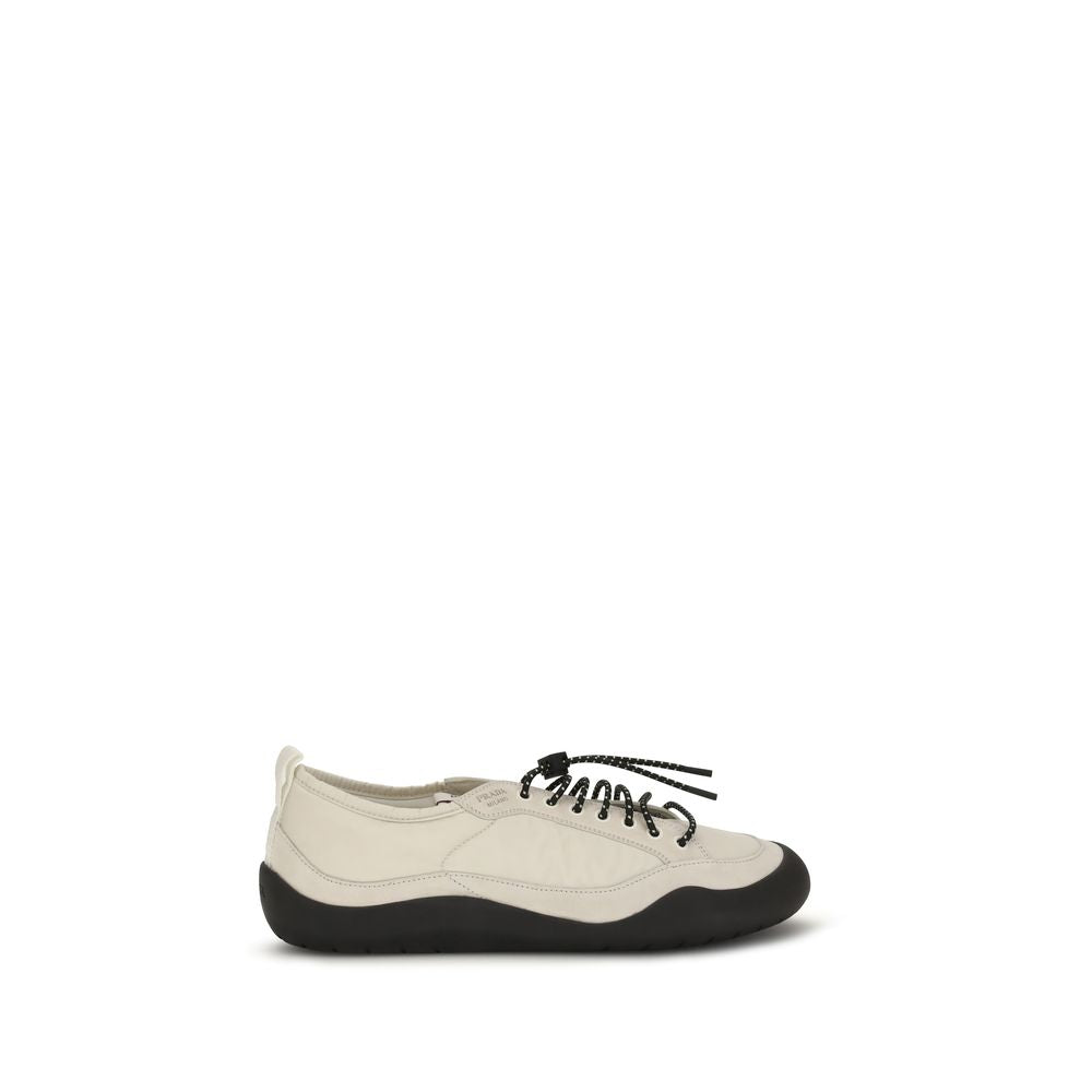 Prada Beige Fabric Athletic Sneakers Prada