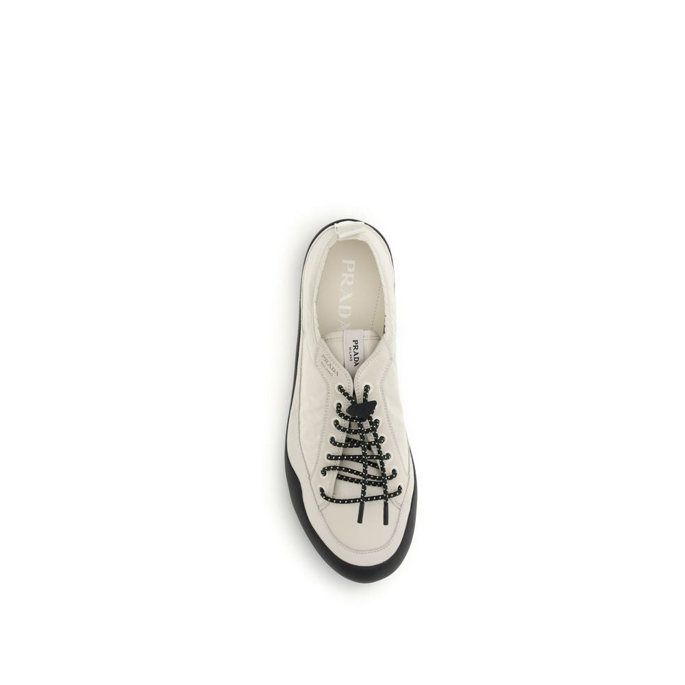 Prada Beige Fabric Athletic Sneakers Prada