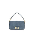 Fendi Blue Raffia Shoulder Bag Fendi