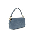 Fendi Blue Raffia Shoulder Bag Fendi