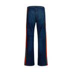 Gucci Blue Cotton Flared Jeans Gucci