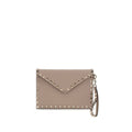 Valentino Garavani Beige Calf Leather Bos Taurus Wallet Valentino Garavani