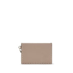Valentino Garavani Beige Calf Leather Bos Taurus Wallet Valentino Garavani