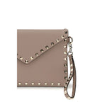 Valentino Garavani Beige Calf Leather Bos Taurus Wallet Valentino Garavani