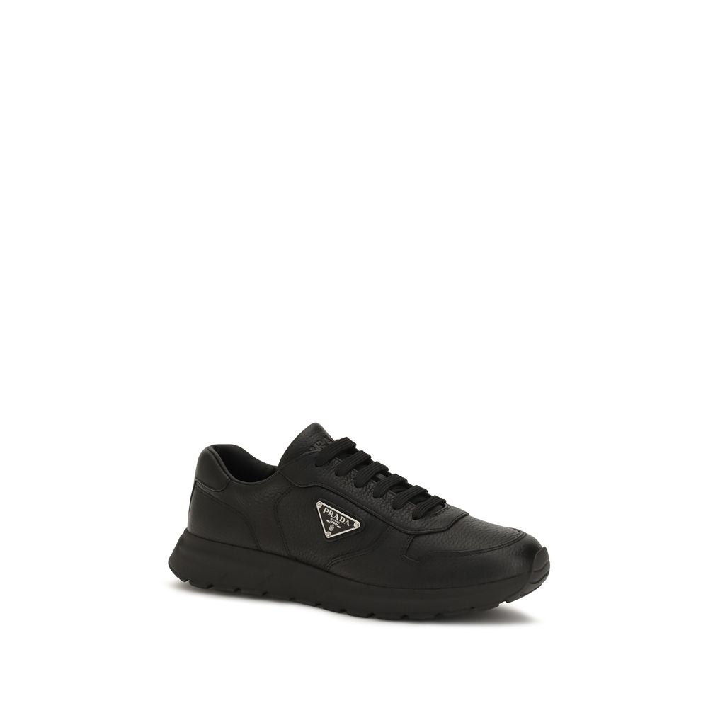 Prada Black Polyester Athletic Sneakers Prada