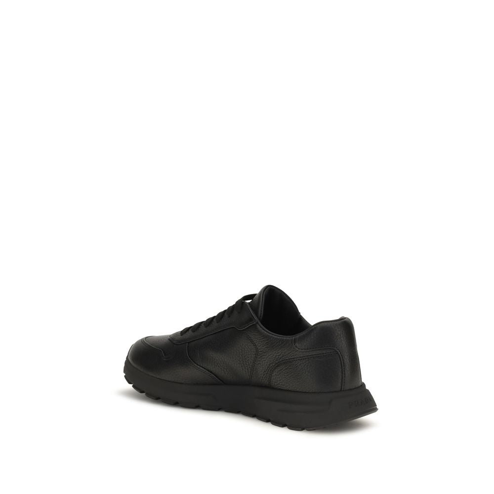 Prada Black Polyester Athletic Sneakers Prada