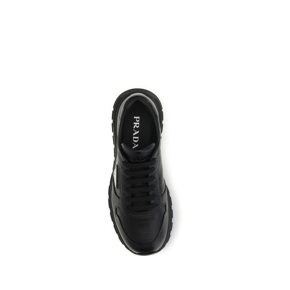 Prada Black Polyester Athletic Sneakers Prada