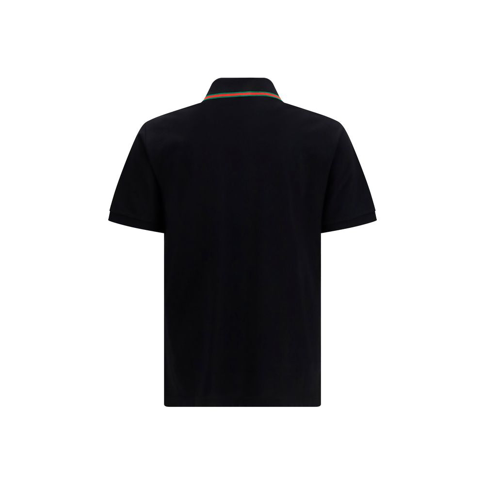 Gucci Black Cotton Polo Shirt Gucci