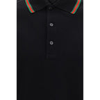 Gucci Black Cotton Polo Shirt Gucci