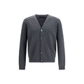 Gucci Gray Wool Oves Aries Cardigan Gucci