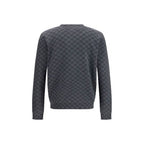 Gucci Gray Wool Oves Aries Cardigan Gucci