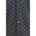 Gucci Gray Wool Oves Aries Cardigan Gucci
