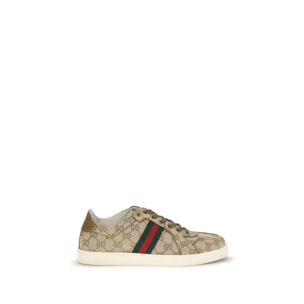 Gucci Beige Fabric Athletic Sneakers Gucci