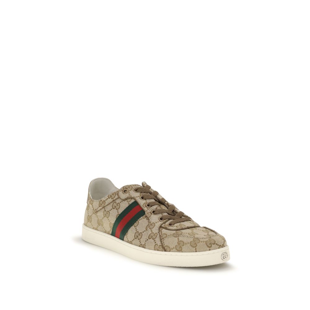Gucci Beige Fabric Athletic Sneakers Gucci