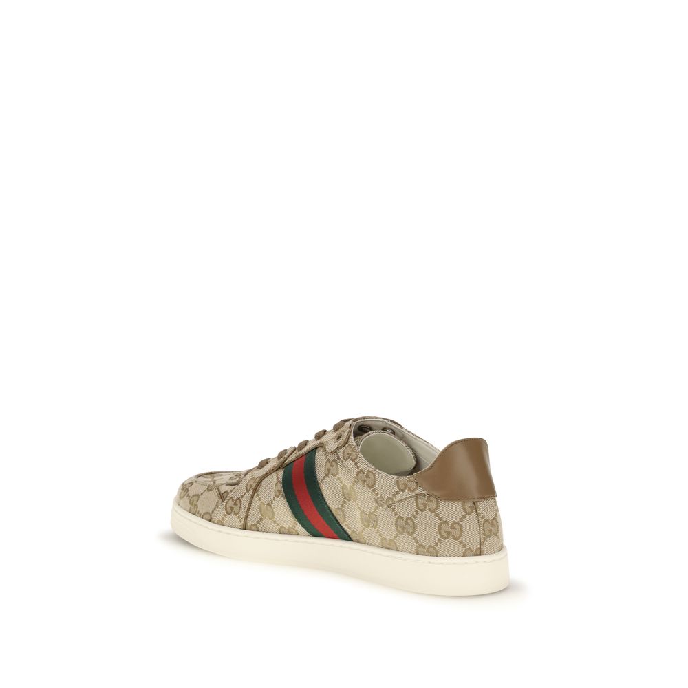 Gucci Beige Fabric Athletic Sneakers Gucci
