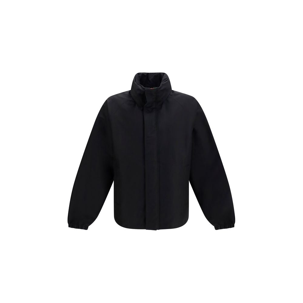 Gucci Black Cotton Full-Length Jacket Gucci