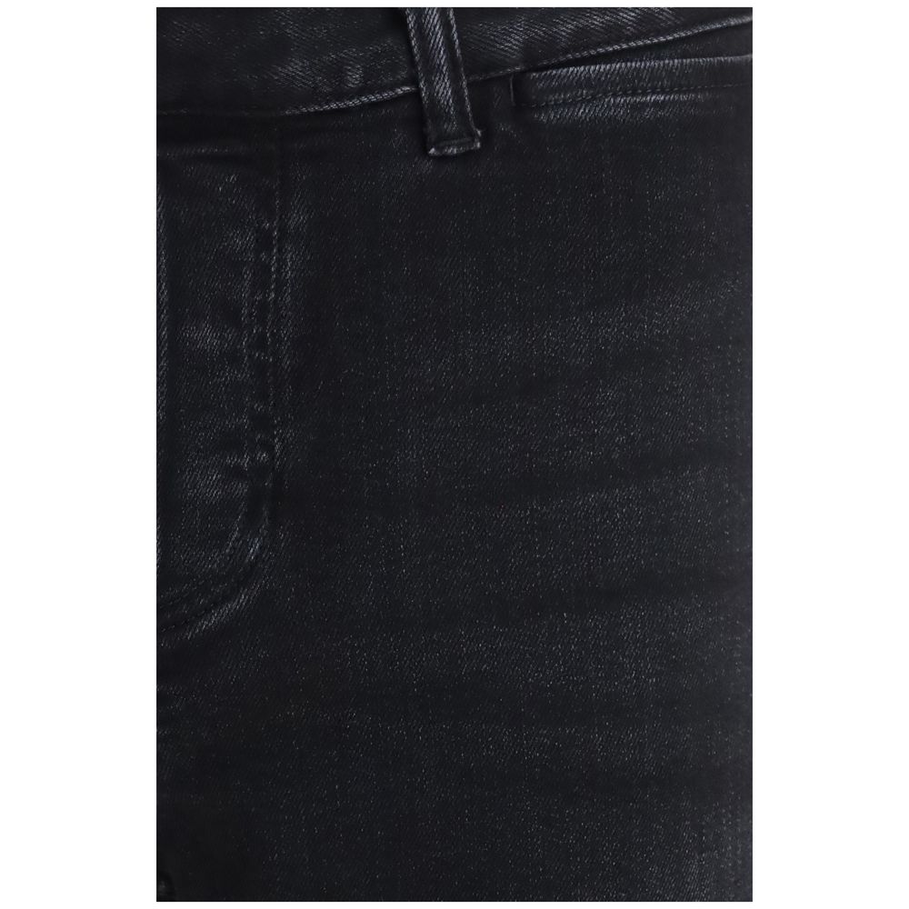 Gucci Black Cotton Flared Jeans Gucci